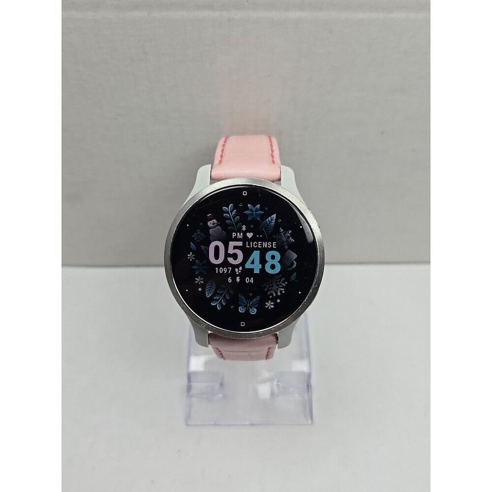Garmin Venu 2S Smartwatch 40mm GPS Music Multi GNSS AMOLED Silver W/ Charger